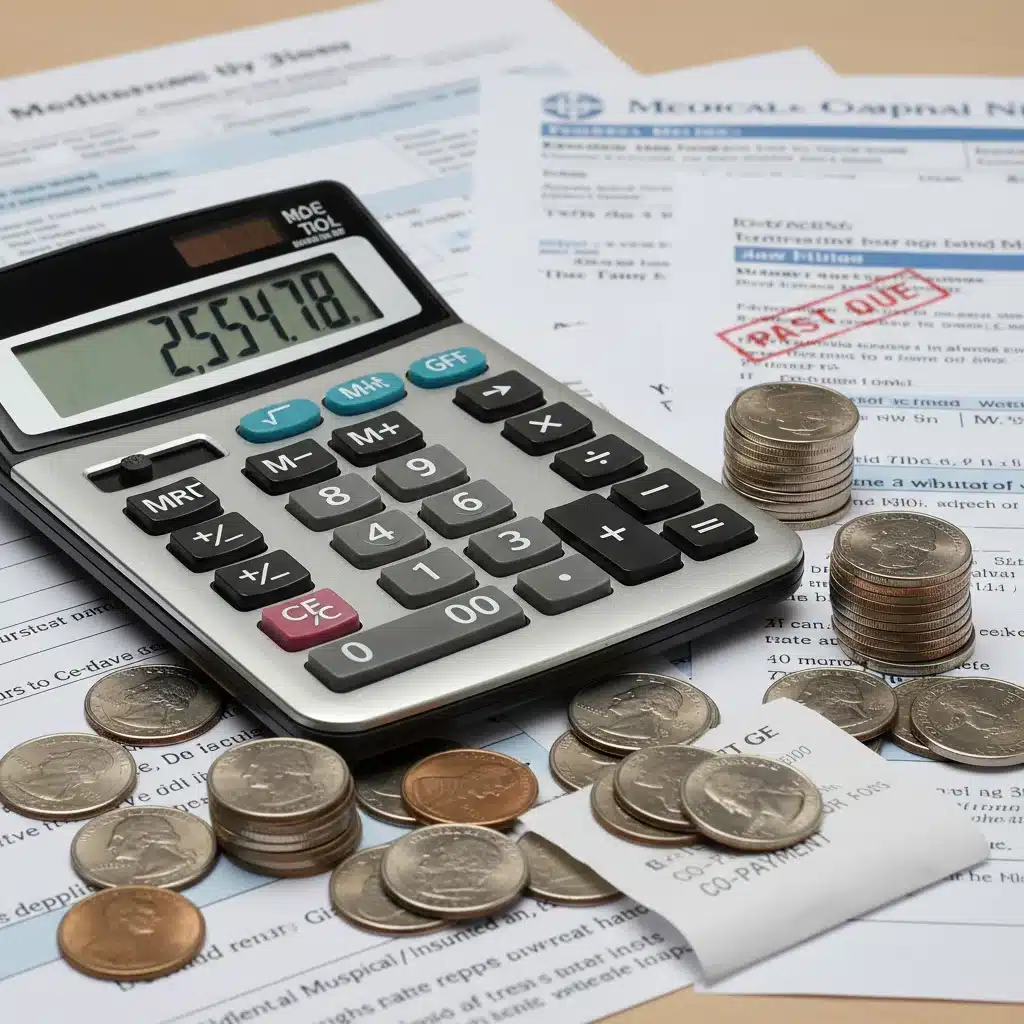 Calculator and coins symbolizing healthcare financial planning