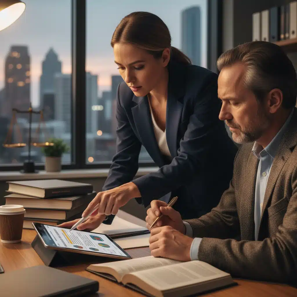 Legal professional assisting client with insurance appeal documents