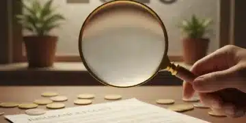 Magnifying glass examining insurance policy for savings in 2026