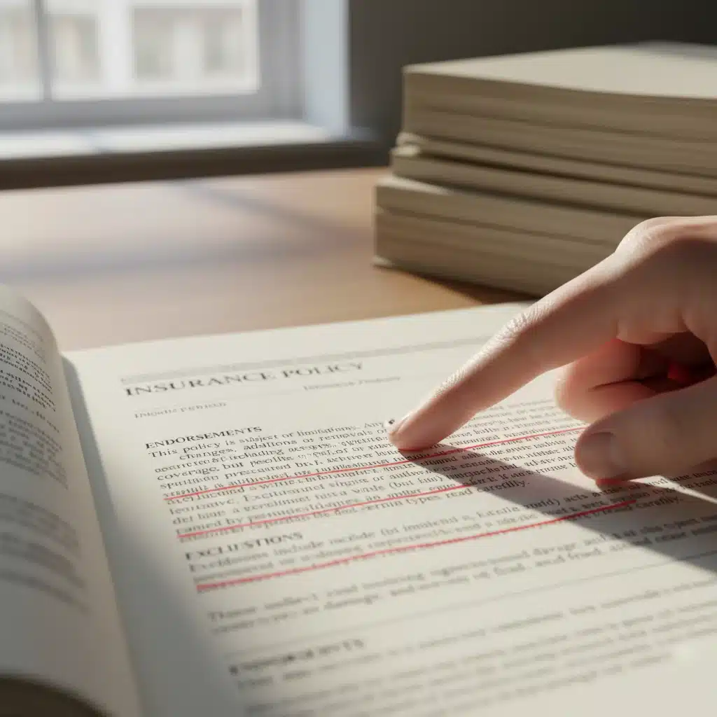 Understanding policy endorsements and exclusions
