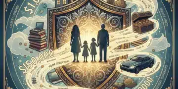 Shield protecting family and assets, illustrating insurance policy limits for 2026.