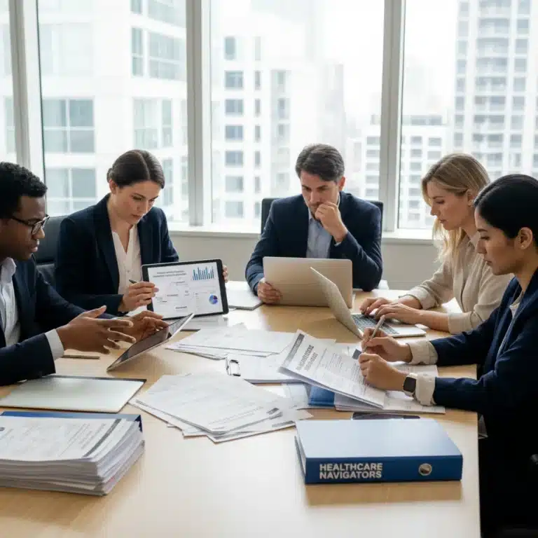 People reviewing health insurance documents to understand coinsurance