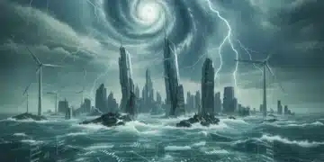 Climate change impact on property insurance market in 2026, with data visualization