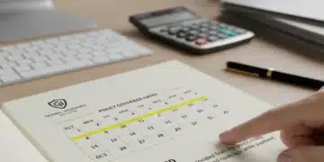Insurance policy document with 30-day grace period highlighted, emphasizing continuous coverage.