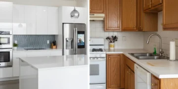 Actual Cash Value vs Replacement Cost comparison in a modern kitchen setting