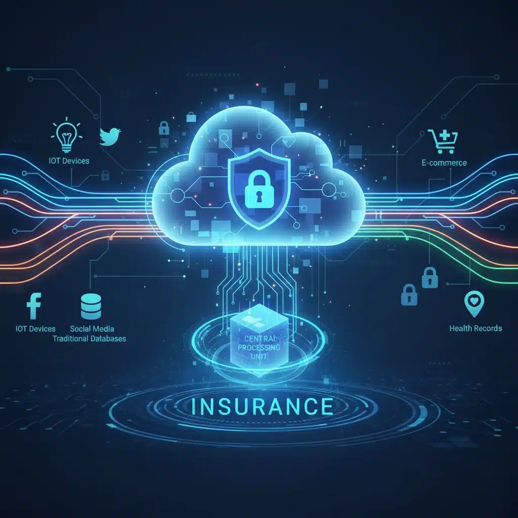 Secure data integration and cloud network for insurance analytics