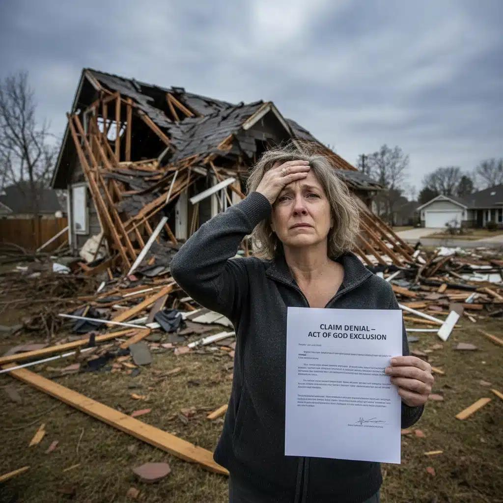 Homeowner with denied claim due to natural disaster exclusion