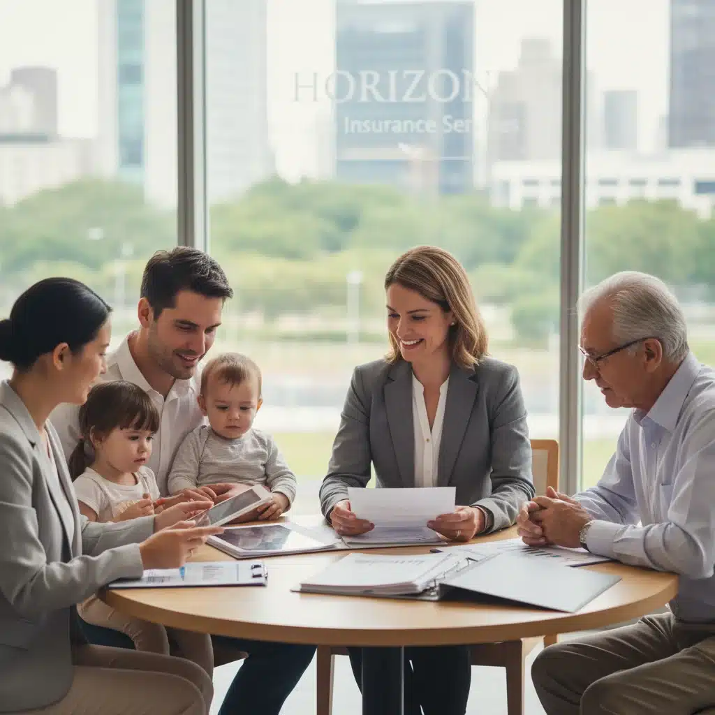 Insurance advisor discussing policy adjustments with clients